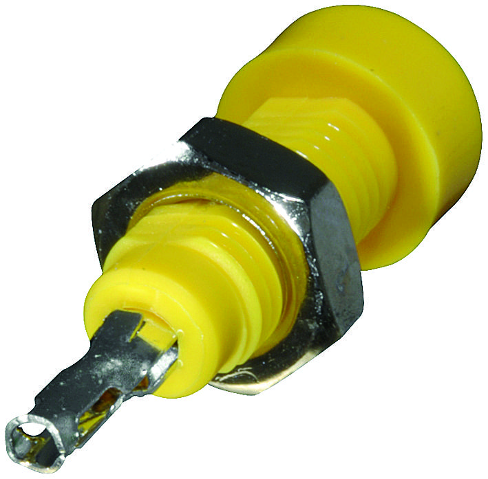 Johnson - Cinch Connectivity 105-0807-001 Tip Jack, 5700V, 10A, Yellow