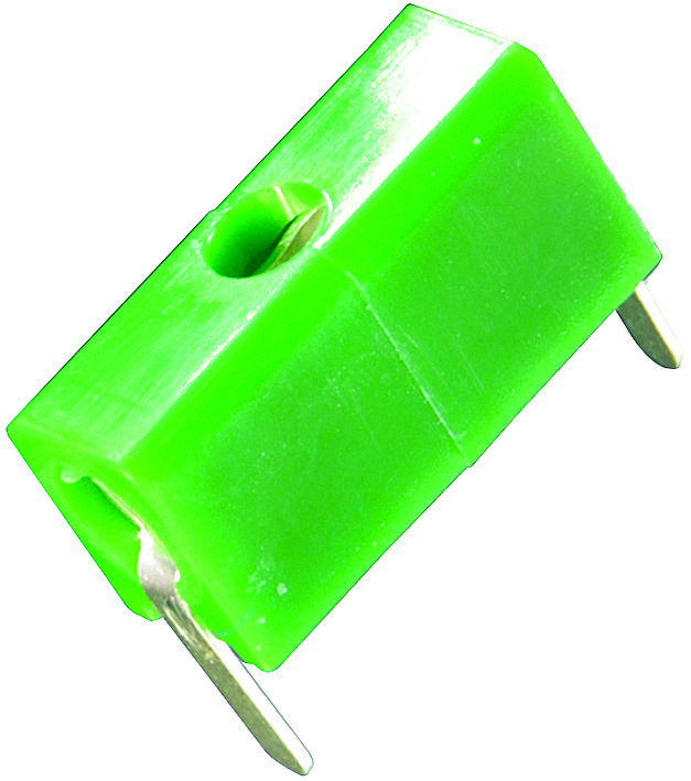 Johnson - Cinch Connectivity 105-0754-001 Test Jack, Horizontal, 5A, Green