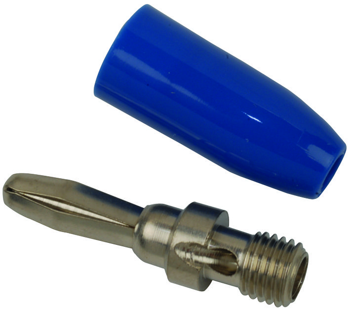 Johnson - Cinch Connectivity 108-0310-001 Banana Plug, 15A, Solderless, Blue