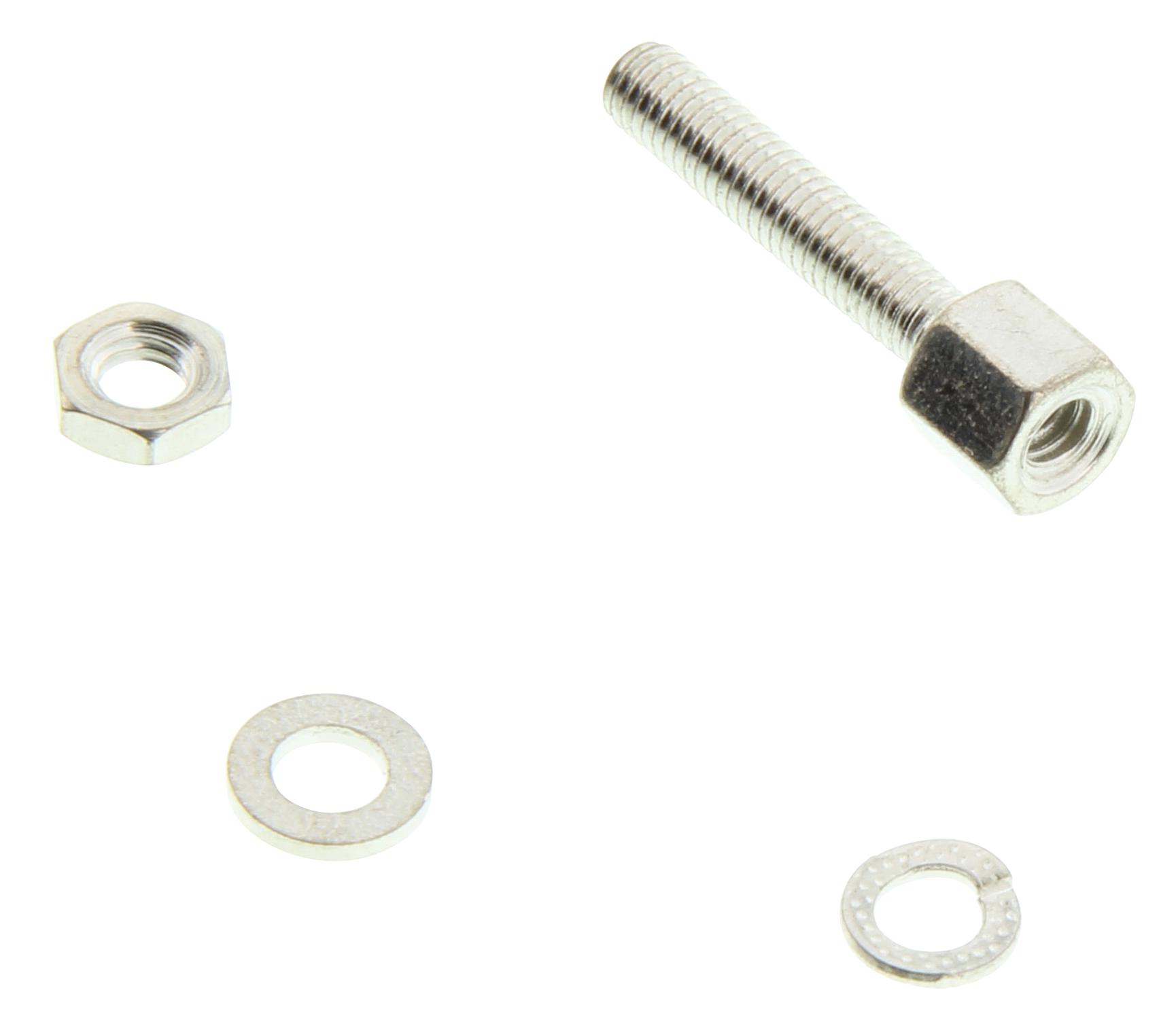 Amphenol Communications Solutions L17D204182Sm3Ex Screw Lock W/washer & Nut, Steel