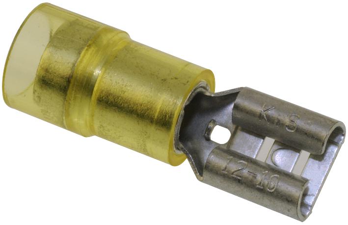 Hoffman Products Fnddf1210T-250A Terminal Female Disconnect 0.25In Yellow