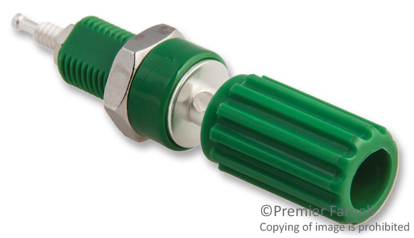 Johnson - Cinch Connectivity 111-0104-001 Binding Post, 15A, #4-40, Stud, Green