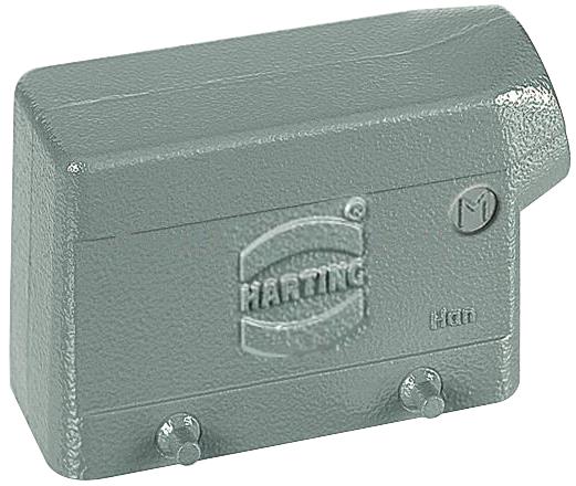 Harting 09300161520 Side Entry Hood, Size 16B, Metal