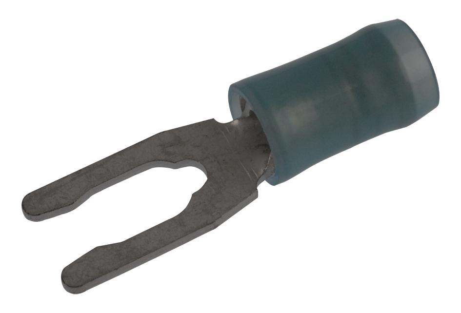 Amp - Te Connectivity 52420 Terminal, Spade/fork, #6, Crimp, Blue