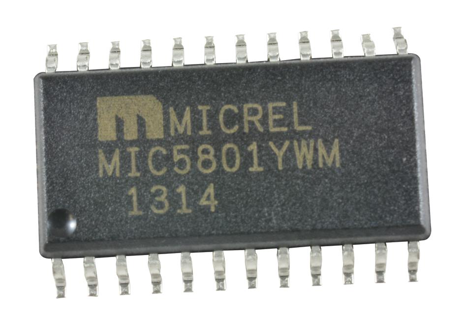 Micrel Semiconductor Mic5801Ywm. Latched Driver, 8 Channel, 500Ma, Soic-24