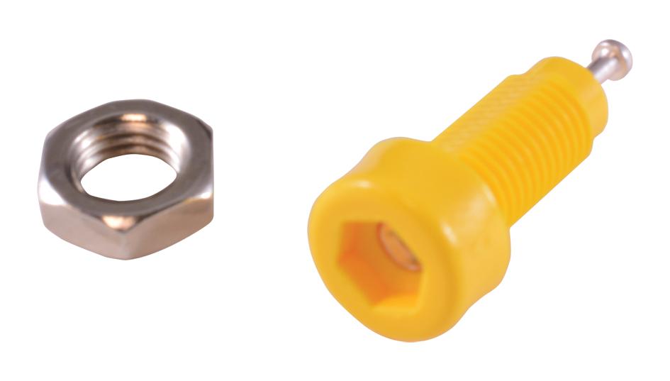 Johnson - Cinch Connectivity 105-0607-001 Tip Jack, 5700V, 10A, Yellow