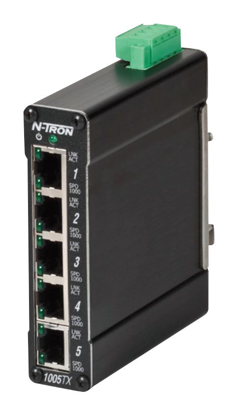 Red Lion Controls 1005Tx Industrial Ethernet Sw, Rj45 X 5, 10Gbps