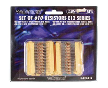 Velleman K/res-E12 Kit Contents:resistor Kit