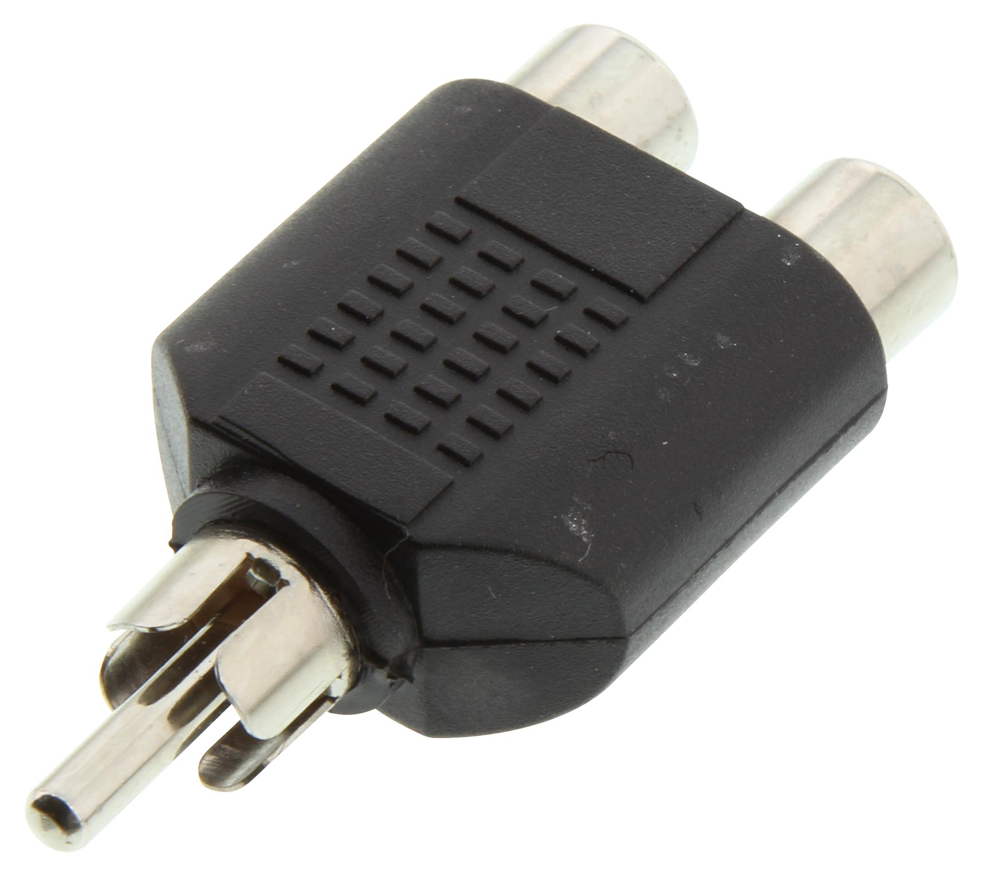 Mcm 27-605 Adapter, Y, Phono Plug To 2 Phono Receptacle