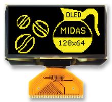 MIDAS DISPLAYS MCOT128064EY-YM