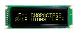 MIDAS DISPLAYS MCOB21605C1V-EYP