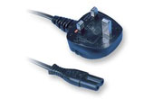 SH10106MR - PRO ELEC - POWER CORD, UK TO FIG 8, 2M